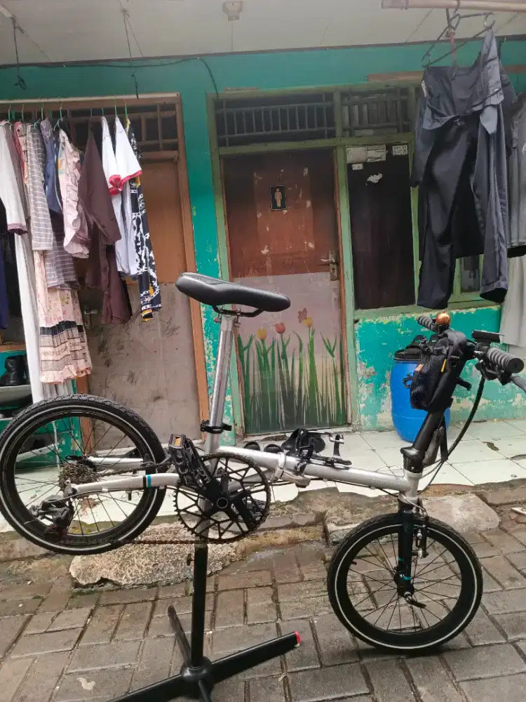 sepeda lipat fnhon gust grey 16+