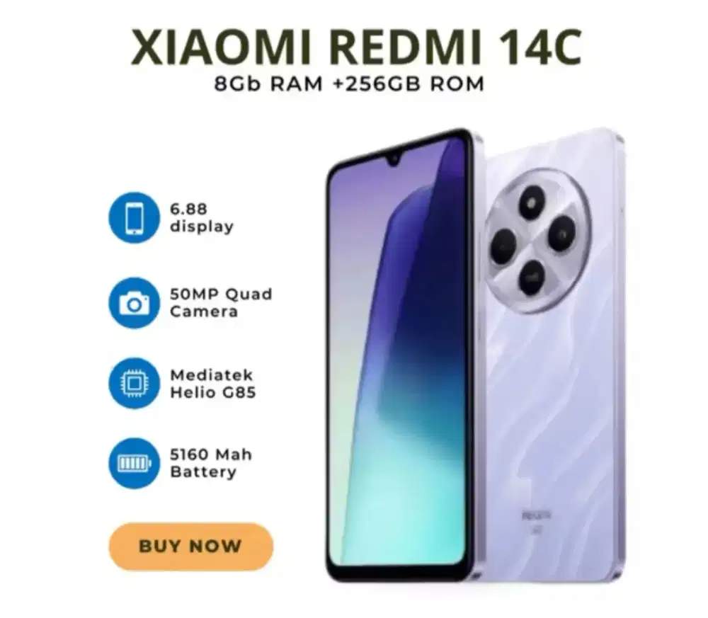 Xiaomi Redmi 14 C Second Rasa Baru