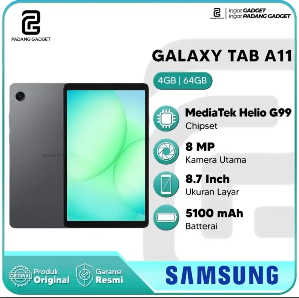 New Galaxy Tab A11 BONUS 300rb