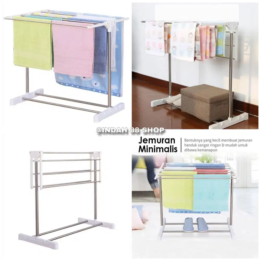 Jemuran Stainless Lipat / Jemuran Handuk Dan Pakaian