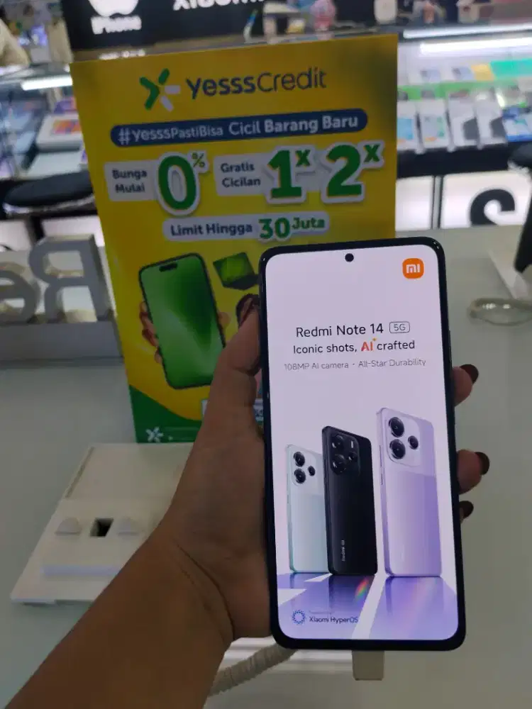 PROMO CICILAN 0% REDMI NOTE 14 DENGAN YESSS CREDIT