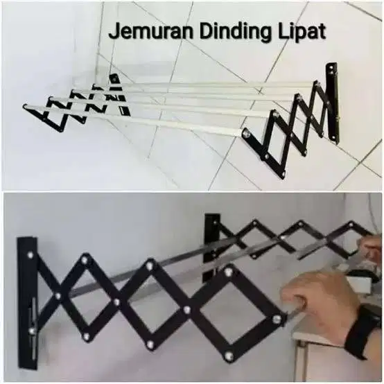 JEMURAN DINDING LIPAT PORTABLE / JEMURAN PAKAIAN BAJU SERBAGUNA