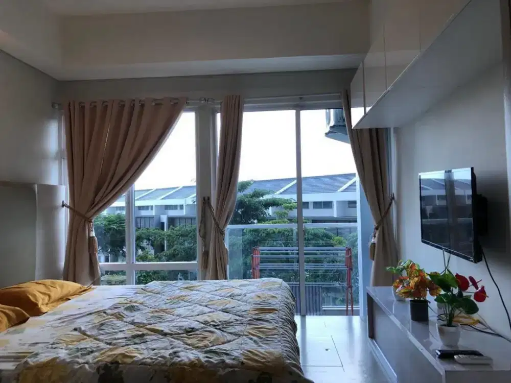 Apartemen Puri Mansion Studio Furnish Cantik View Pool