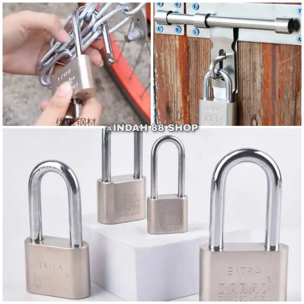 GEMBOK PAGAR RUMAH / GEMBOK PINTU PAGAR CHROME