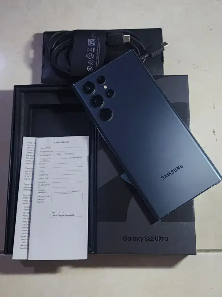 Samsung S22 Ultra 5G 12/512Gb, warna Hijau SEIN, kondisi 99% Mulus