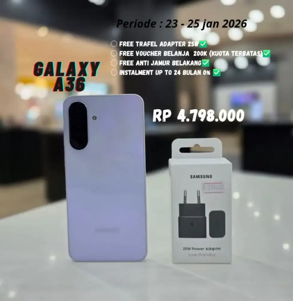 Samsung Galaxy A36 promoo