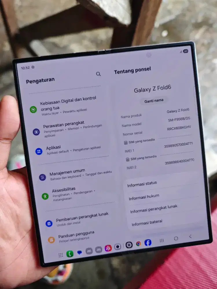 Samsung Galay zfold 6 Ram 12/256GB
