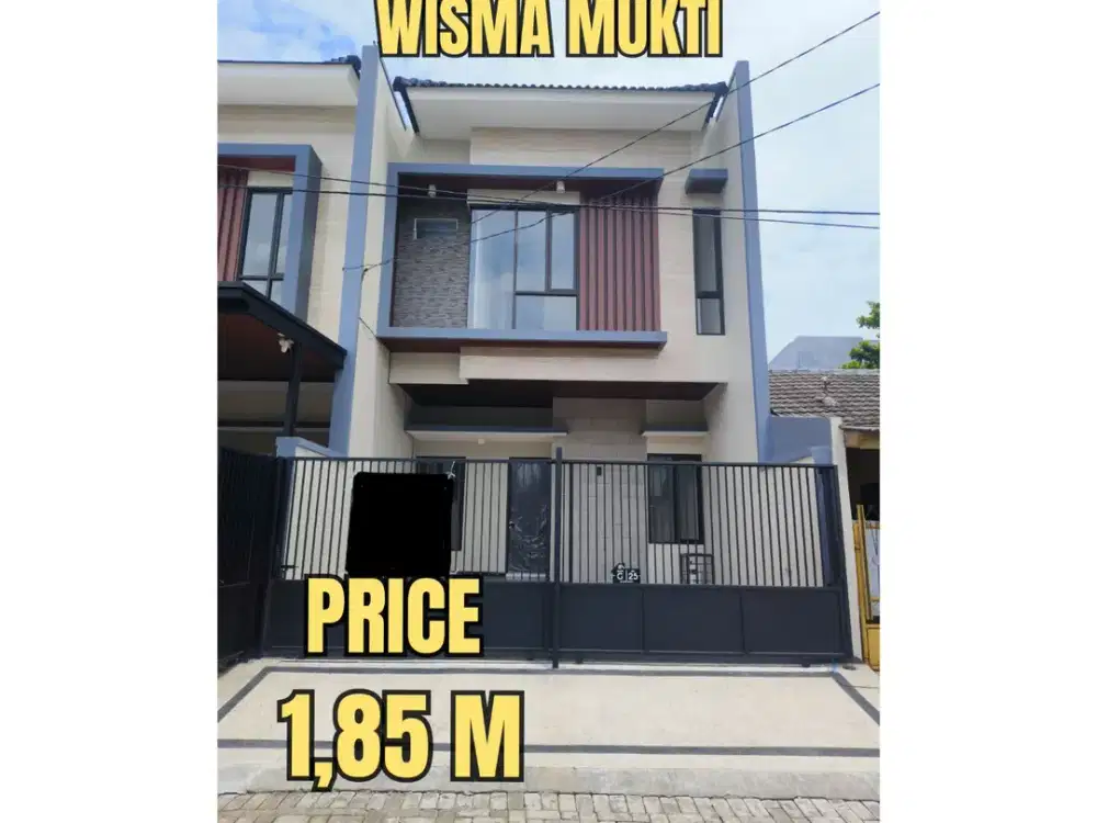 ‼️BARU GRESS‼️ RUMAH TENGAH KOTA WISMA MUKTI KLAMPIS ANOM MANYAR NGINDEN. MODERN MINIMALIS DEKAT SEKOLAH, GALAXY MALL, MERR