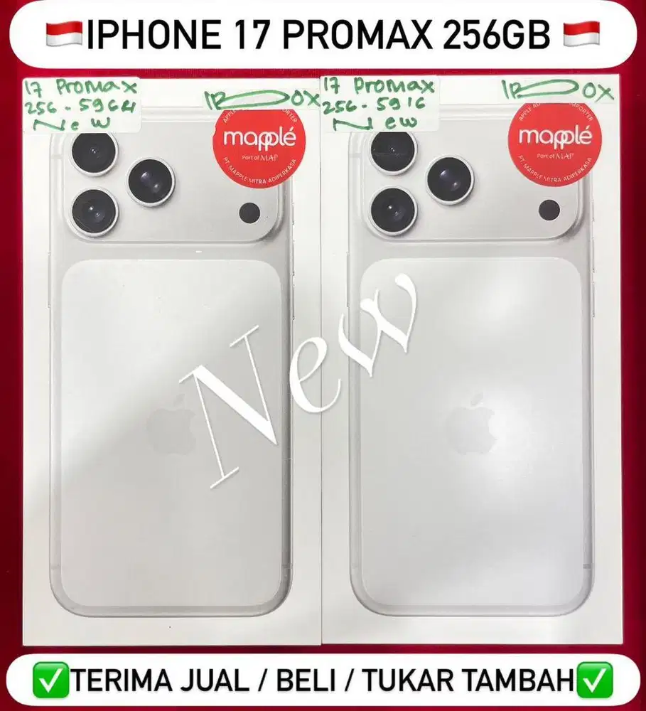 Iphone 17 Promax 256 Gb Silver New Resmi Indonesia
