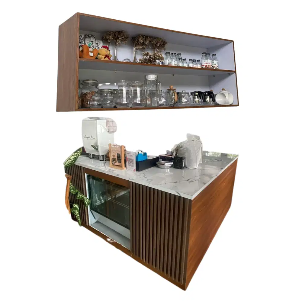 Set Meja Bar dan Rak