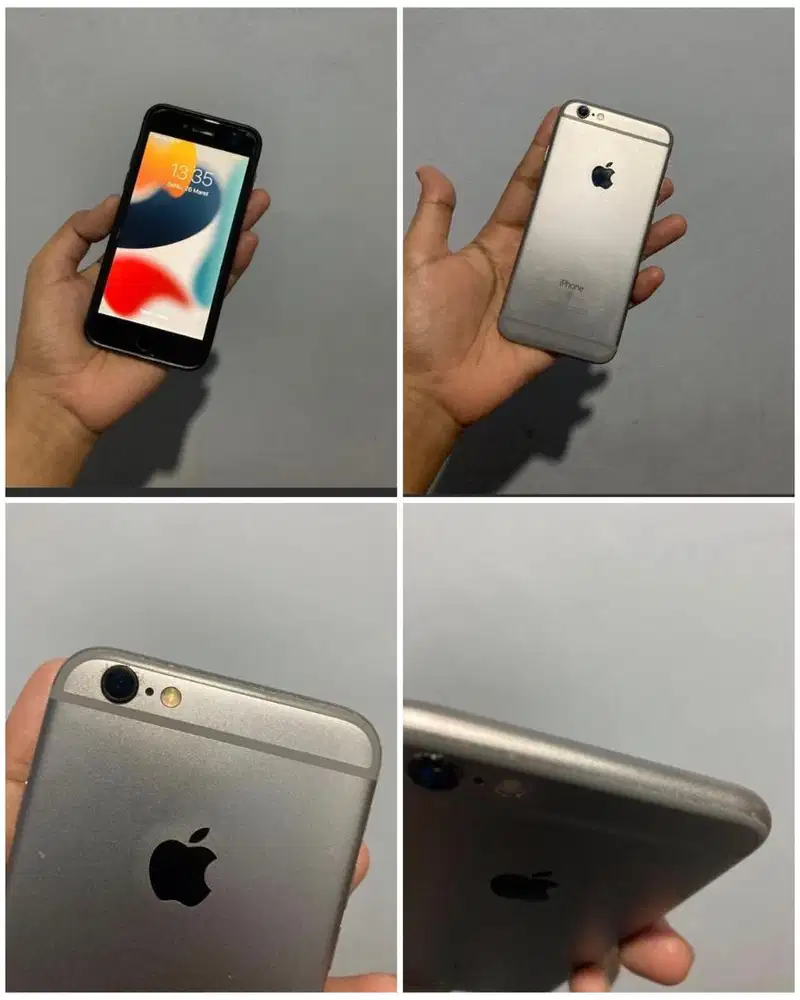 Iphone 6s grey 64Gb free 6 case siap pakai..