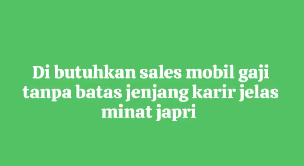 Sales mobil Mitsubishi