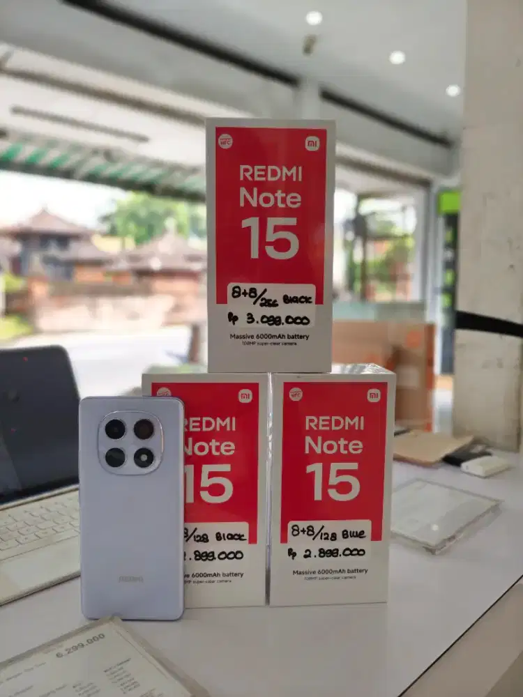 Redmi note 15 ram 8/128 & 8/256 garansi resmi 15 bulan
