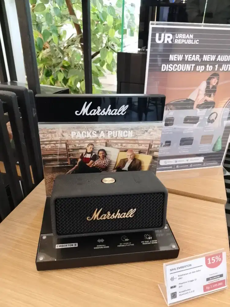 KREDIT SPEAKER MARSHALL - BLACK