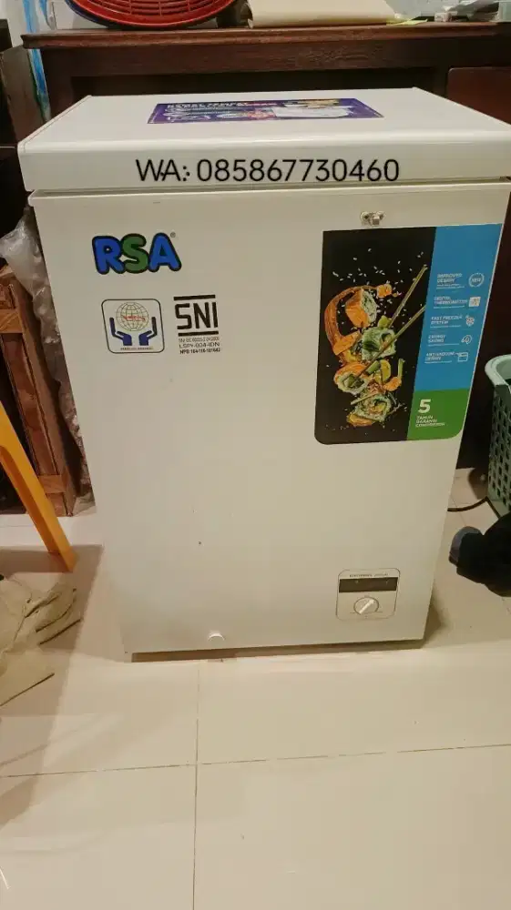 DIJUAL – RSA Chest Freezer CF110 100L (SECOND)