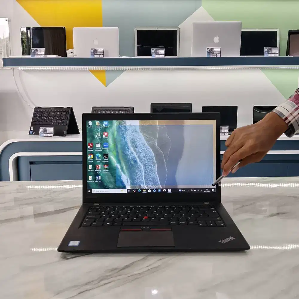 (L06) LAPTOP Kerja & Gaming Bergaransi Lenovo RAM8GB SSD128GB BISA COD