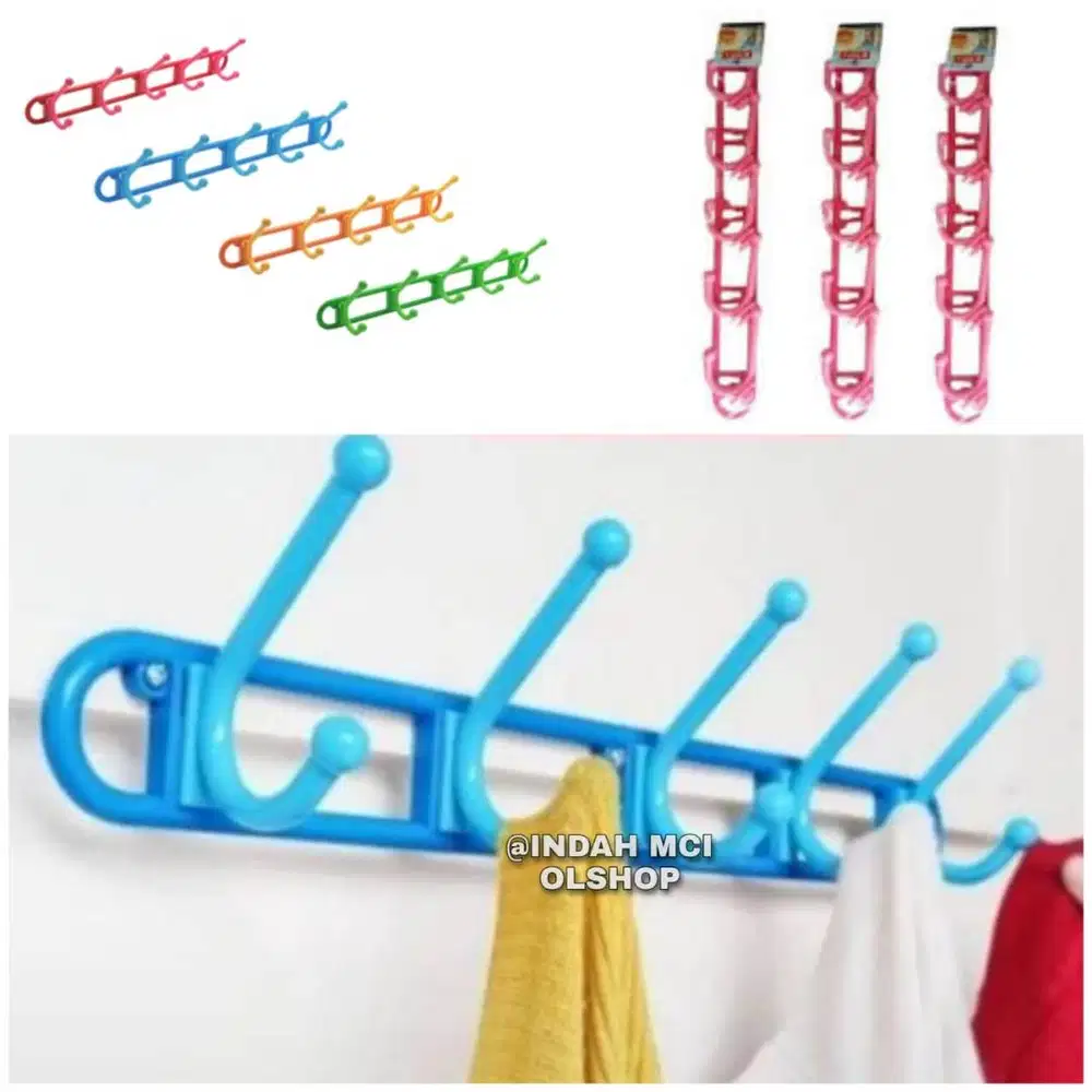 KAPSTOK GANTUNGAN BAJU PLASTIK SERBAGUNA