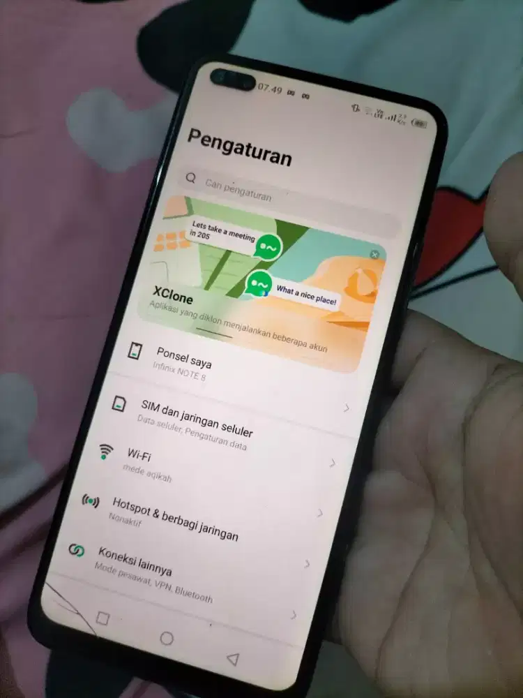 Infinix note 8 ram 6/128 hp only