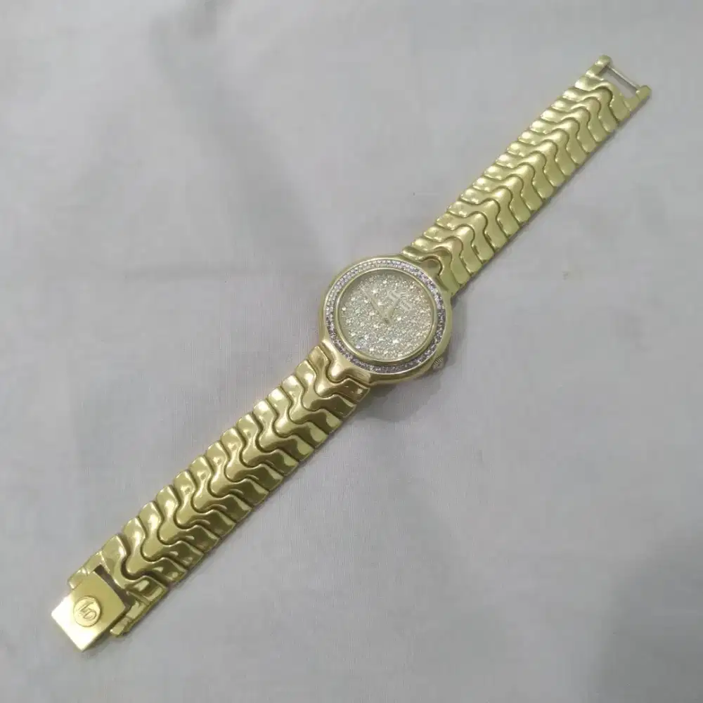 Jam Tangan Laurent Dodane 18K Gold Electroplated Original