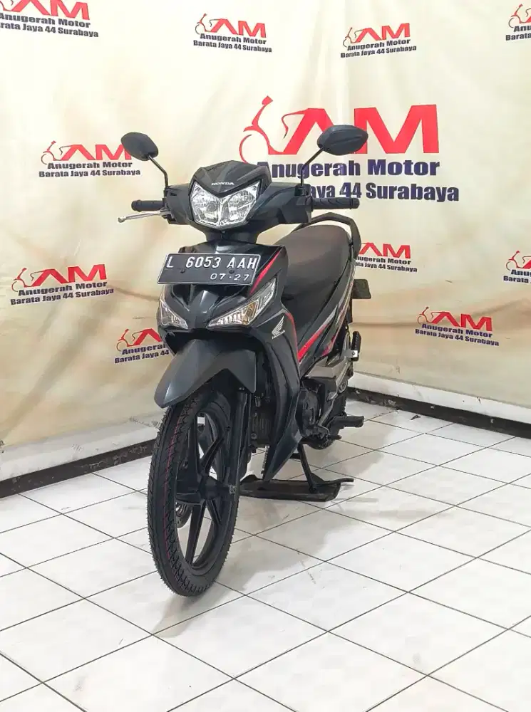Ready Honda supra x 125 fi Tahun 2017 warna hitam