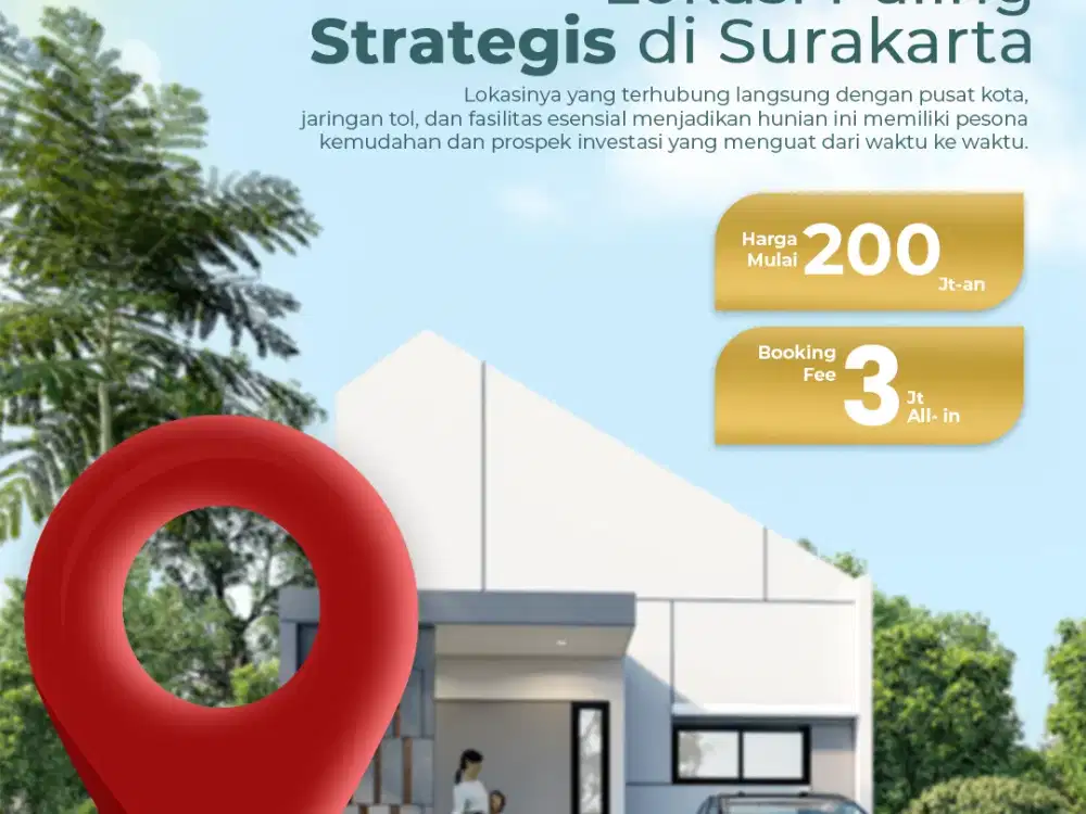 Rumah Minimalis Strategis di Kota Solo