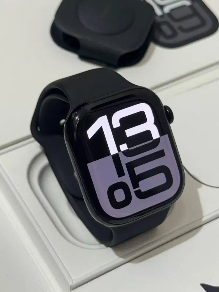 iBox Apple Watch Series 10 46mm Jet Black Fullset IC/B Garansi On 2026