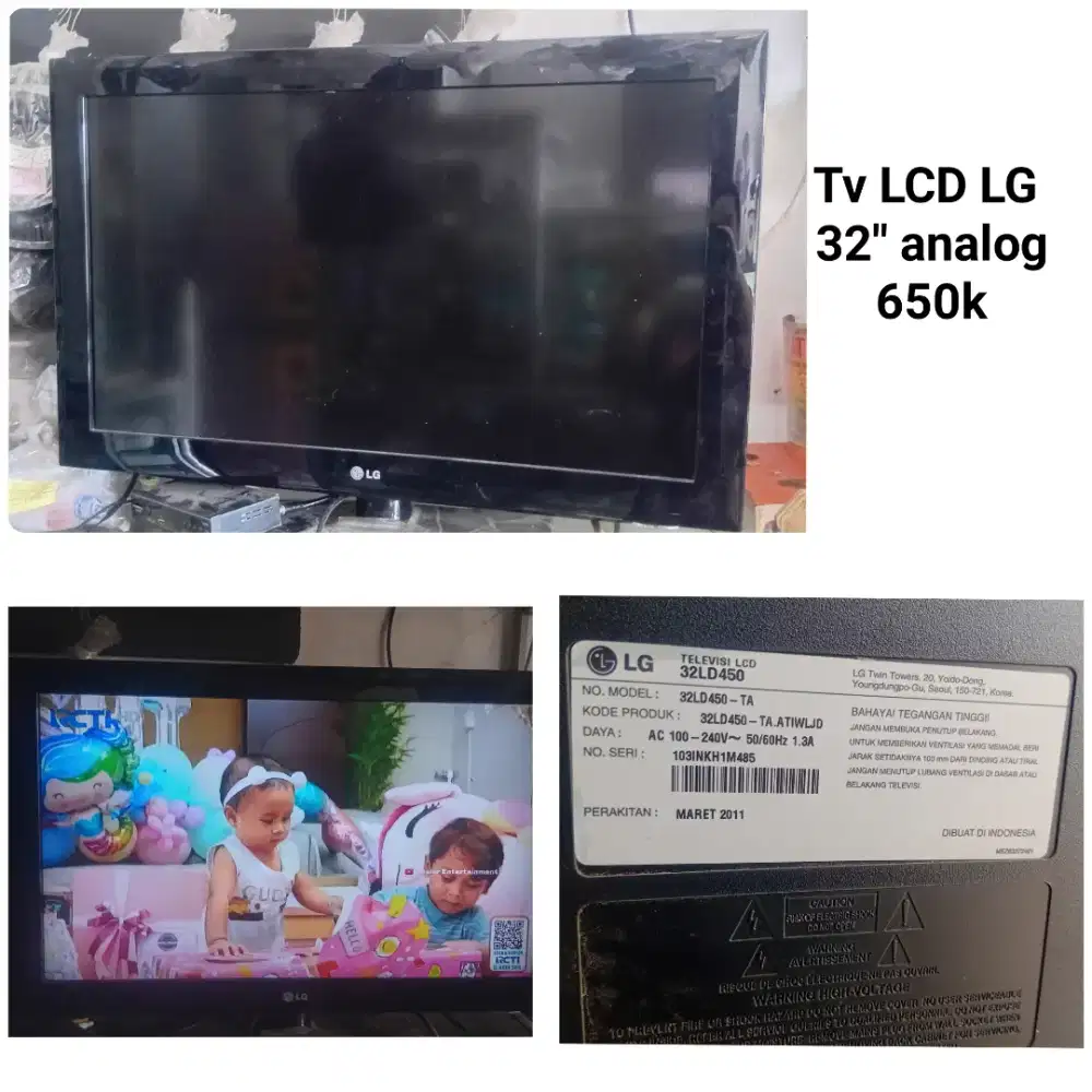 Tv LCD LG 32 analog bekas