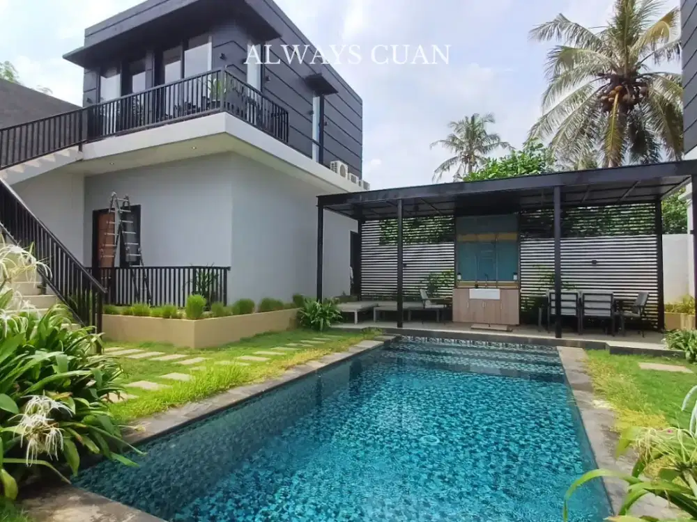 villa full furnish dengan kolam renang pribadi dijual