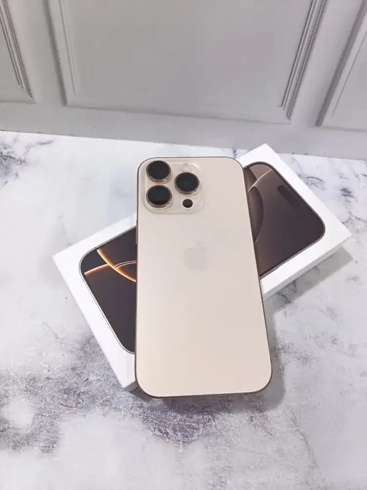 Iphone 16 pro 256GB ibox dessert tittanium lengkap garansi on