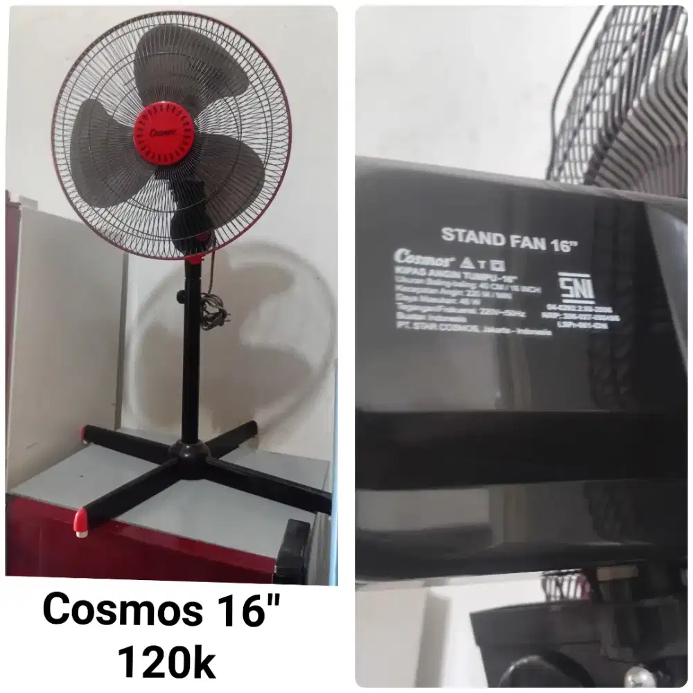 Kipas angin cosmos 16 bekas