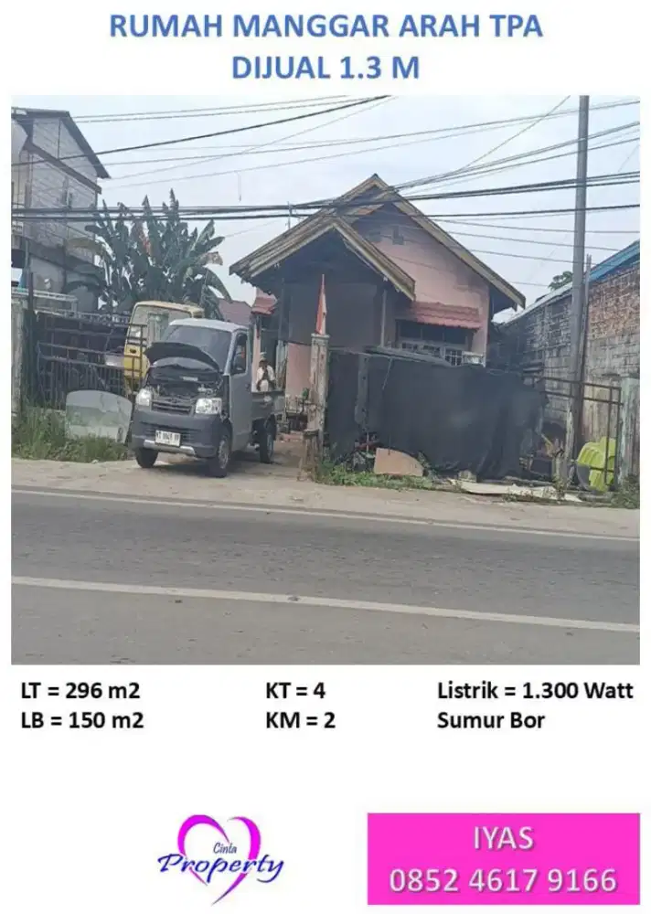 RUMAH DI MANGGAR DIJUAL 2 M