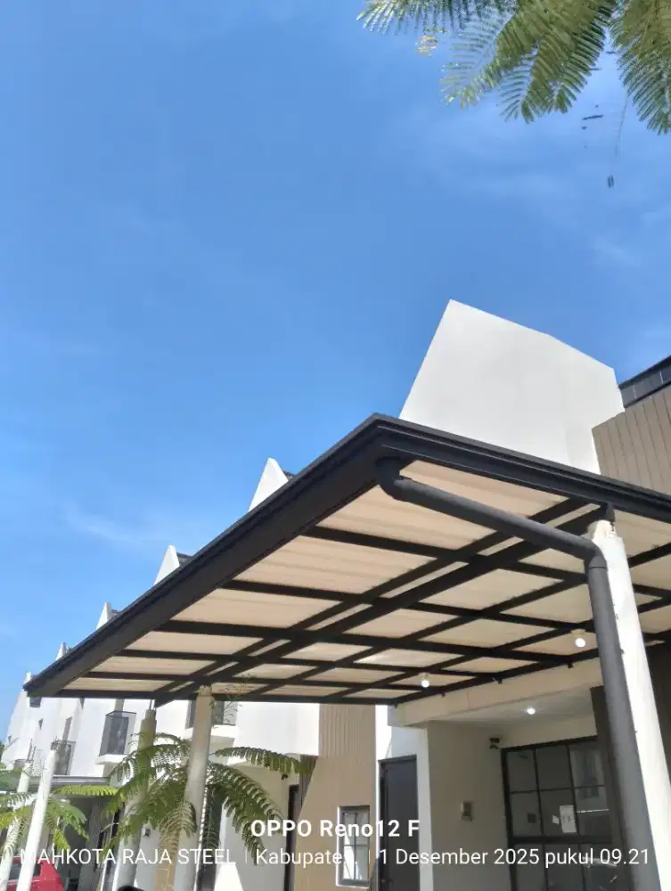 Kanopi cardoba minimalis atap alderon single