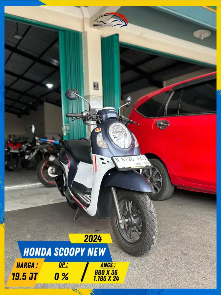 HONDA SCOOPY NEW 2024 BEKAS RASA BARU BOSSKU HIKMAH MOTOR KEPUH MALANG