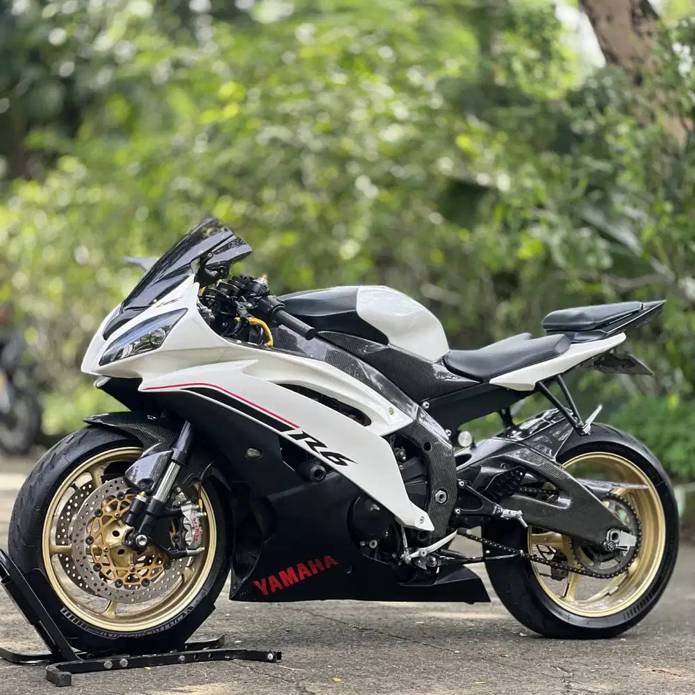 YAMAHA YZF R6 2014 PUTIH KM LOW PAJAK ON GAS TOURING
