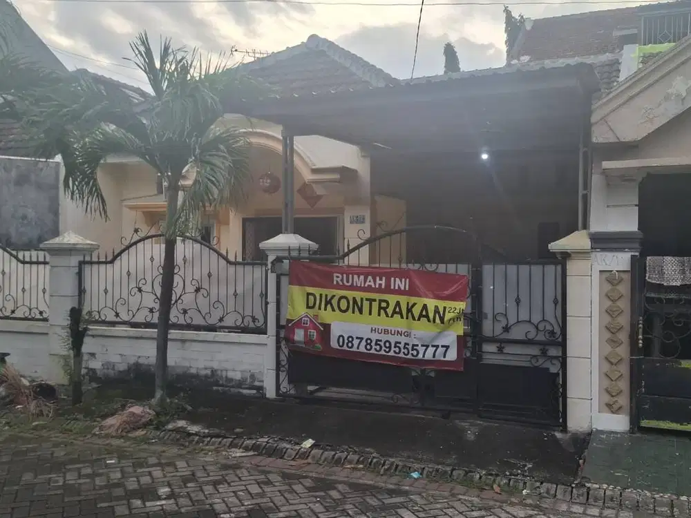 Disewakan Puri Indah Blok AK12A Sidoarjo. 22jt per tahun