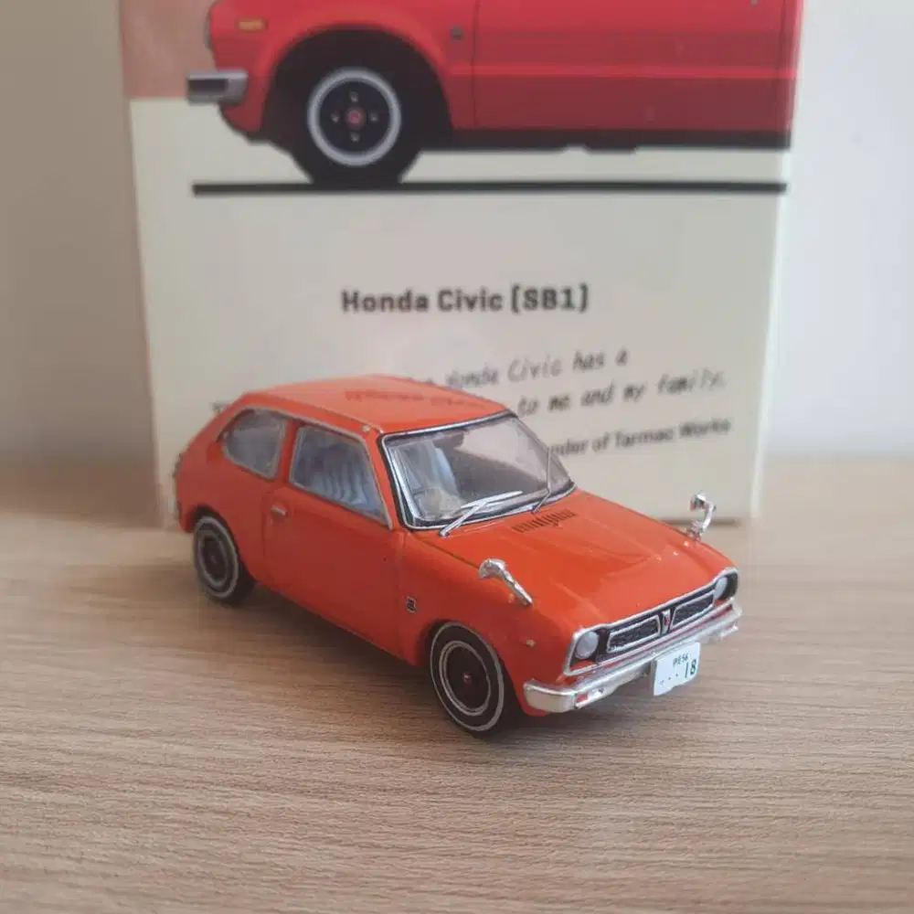 Tarmac Works Honda Civic SB1 (Orange, Oranye, 1st Gen 1, SB 1)