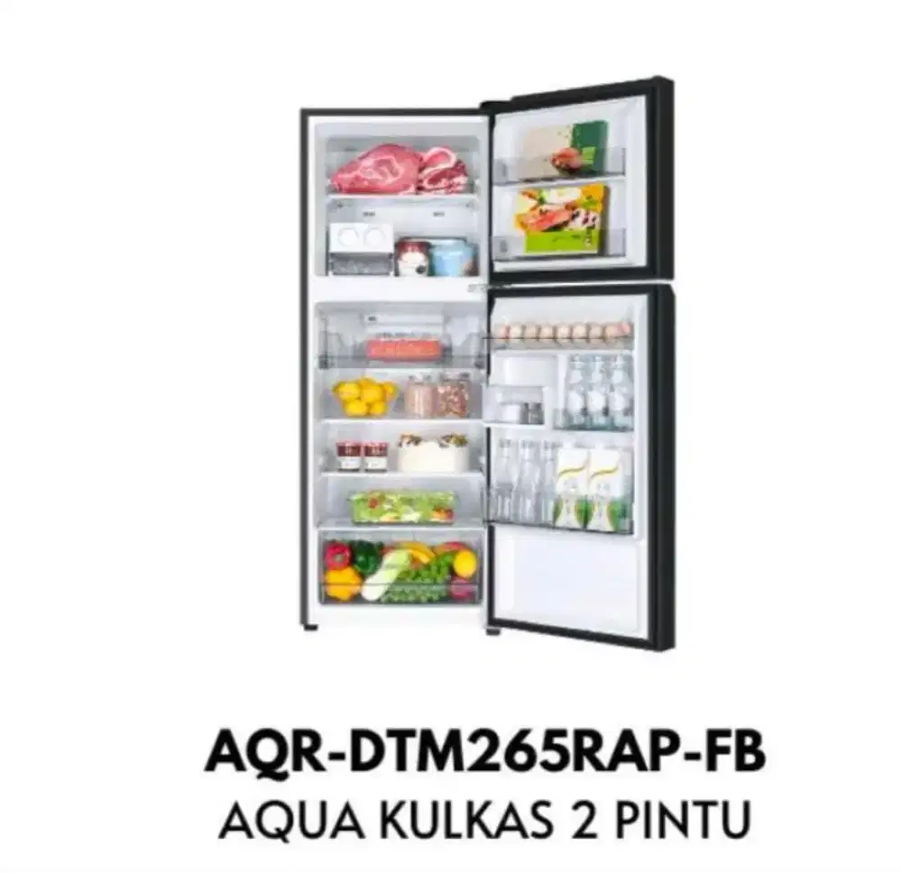Kulkas Aqua Japan 2 Pintu Inverter AQR-DTM265