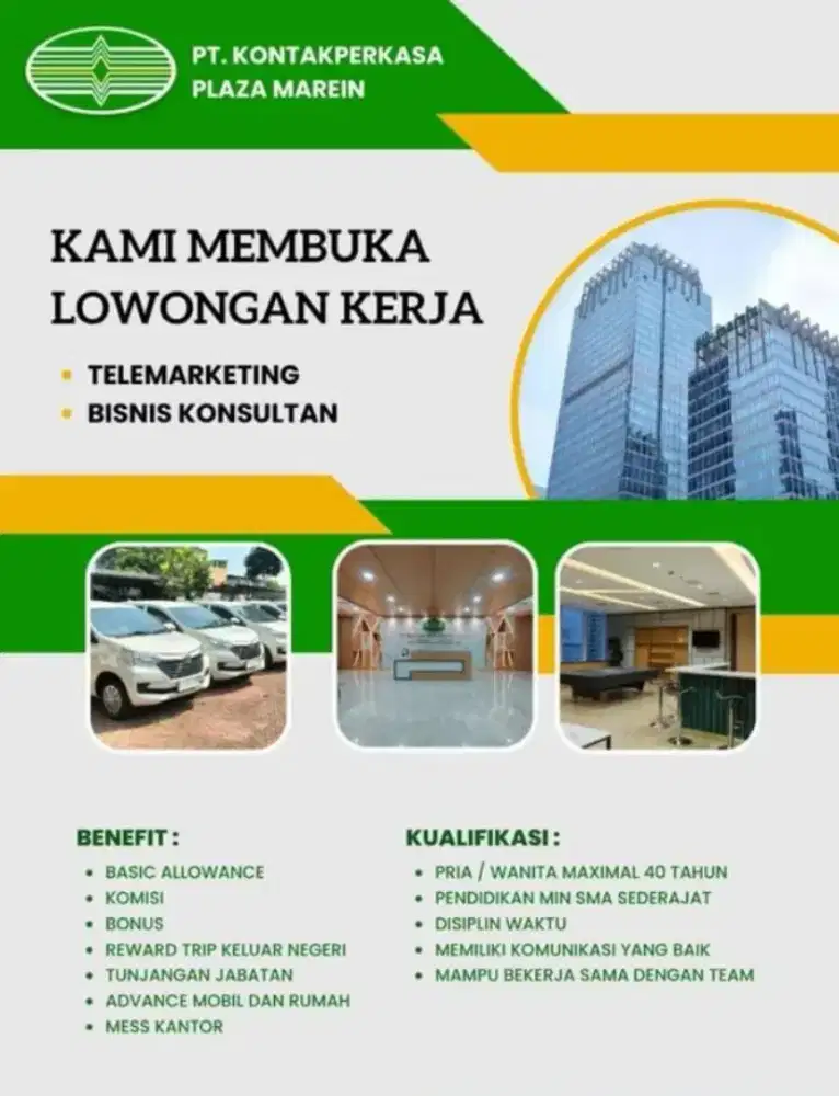 Lowongan kerja jakarta selatan Sudirman