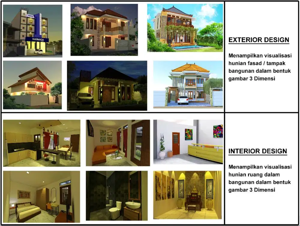 Jasa Desain Gambar 2D dan 3D Bangunan