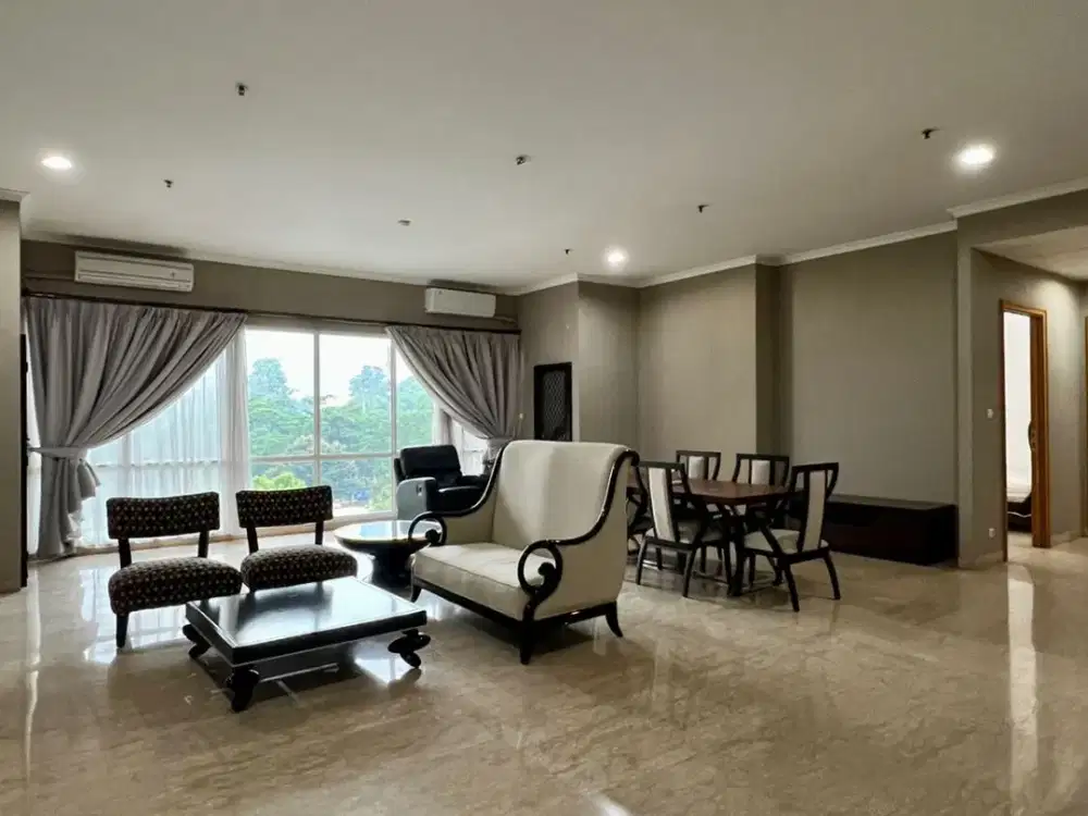 Disewa Low-Rise Unit di Apartemen Senayan Residence, 4Br Furnish Mewah Seperti Tinggal di Rumah, Jakarta Selatan