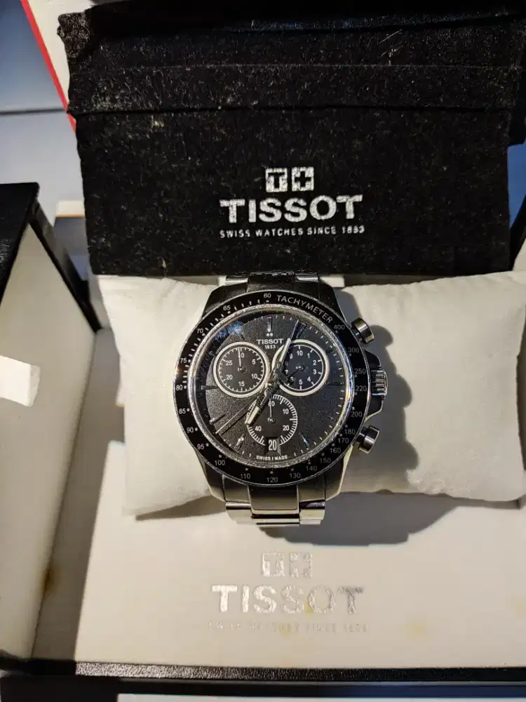 Jam tissot v8 original pembelian malaysia gres jarang pakai