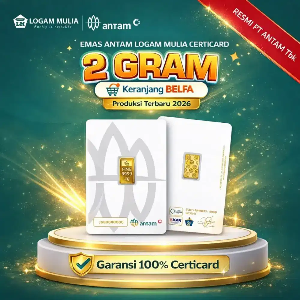 ANTAM 2026 READY STOK 2GR & 3GR CERTICARD