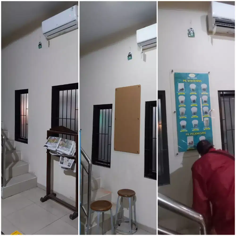 Bikin akrilik display papan nama neonbox klinik kecantikan skincare