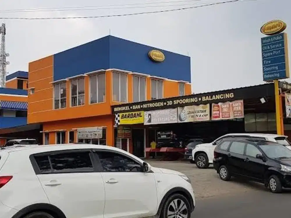 Dijual Tempat Usaha Bengkel + Carwash Lokasi Jalan Utama di Pondok Jagung Timur, Tangerang Selatan