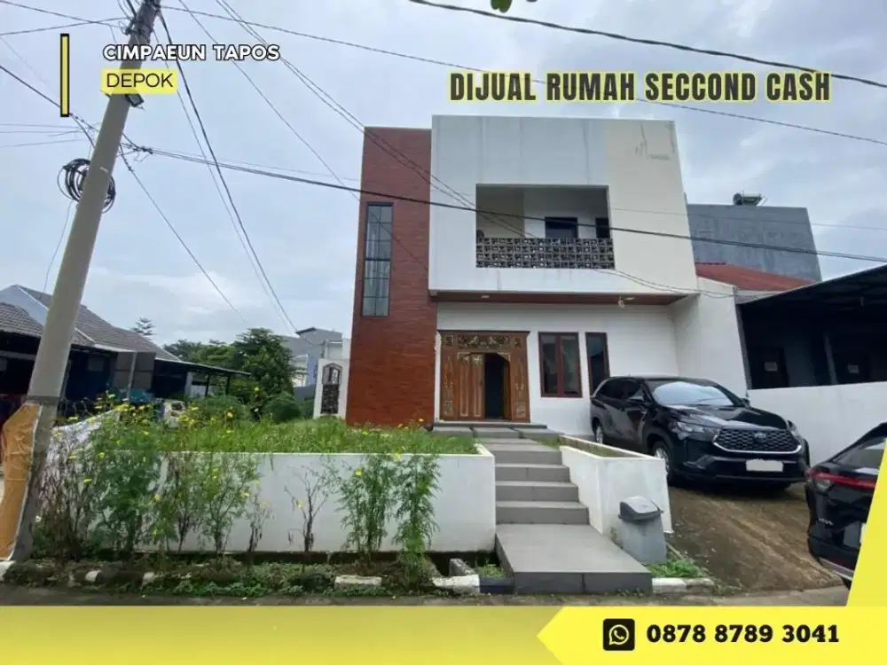 Rumah dijual CASH 2LT HOOK Strategis dkt Tol di Perum Permata Cimanggis