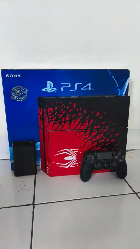 SPIDERMAN EDITION PS4 FAT 1TB FULL GAMES FULLSET