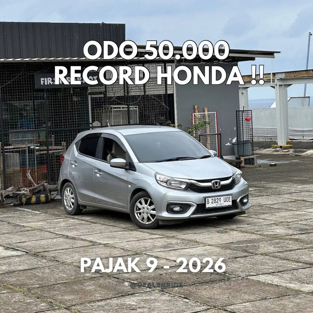 KM 50.000 ANTIKK !! PAJAK 9/2026 HONDA BRIO E CVT 2019 SUPER MURAH
