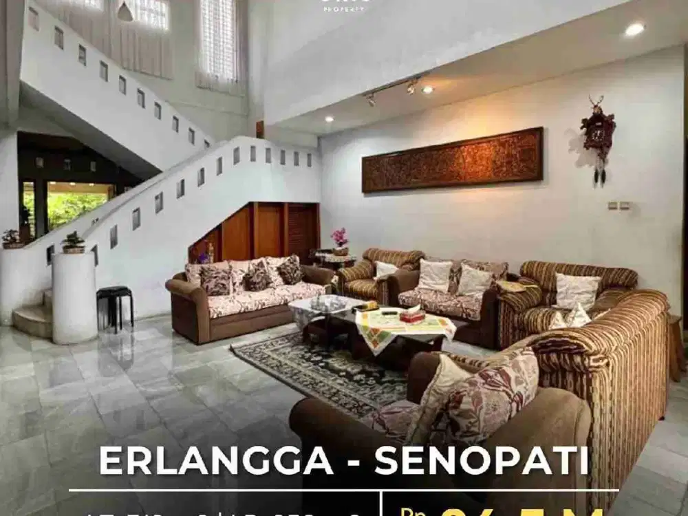 Rumah Premium Area Dekat Ke SCBD Sudirman di Erlangga Senopati Jakarta Selatan
