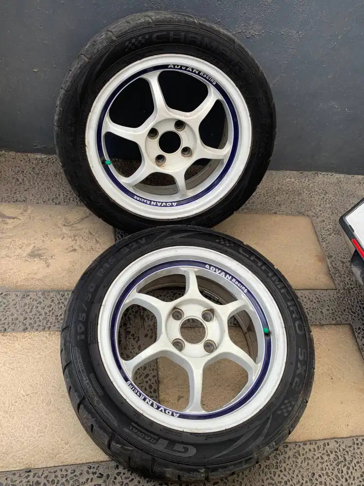 Velg rep Advan RG 1 Second + ban champiro SX2 195/50 Second