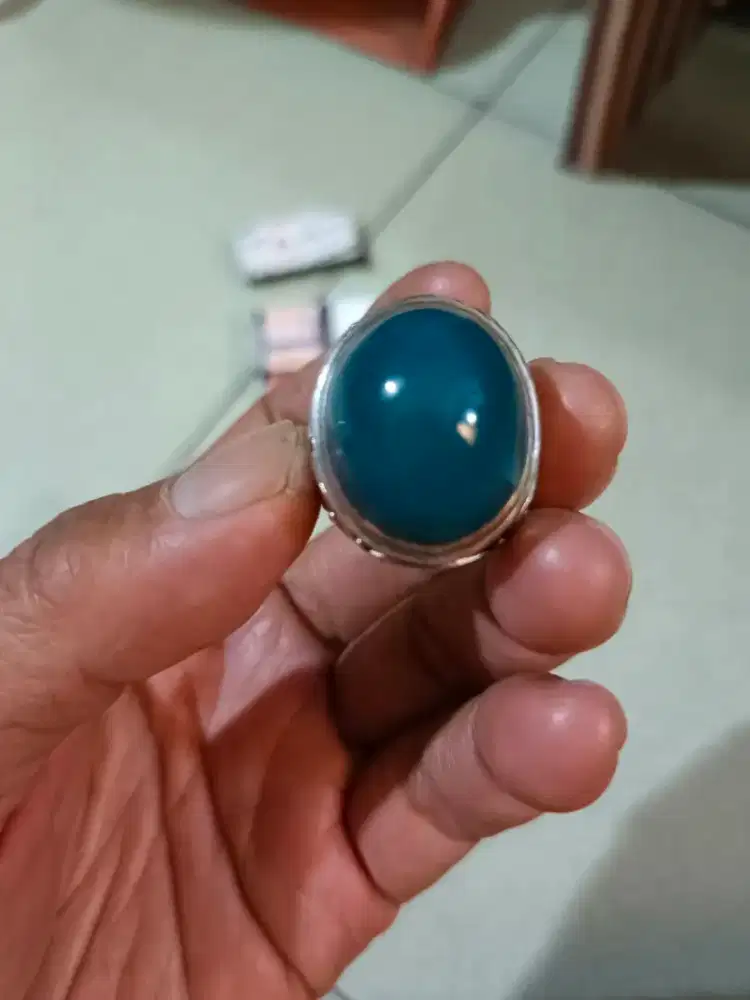 Batu bacan doko ring perak cor